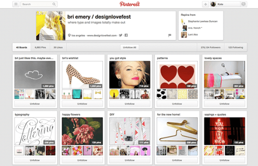 Image of Design Love Fest's Pinterest Boards