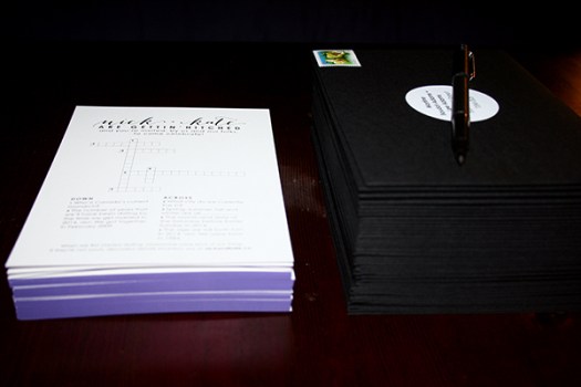 Crossword Puzzle Wedding Invitations